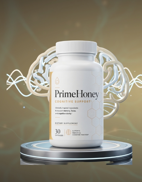PrimeHoney pure raw botanical honey bottle for vitality and immune support